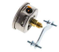 Manomètre à glycérine G1/4 raccord arrière 0 à 6 bar 63mm WIKA
