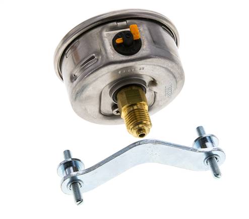 Manomètre à glycérine G1/4 raccord arrière 0 à 6 bar 63mm WIKA