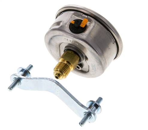 Manomètre à glycérine G1/4 raccord arrière 0 à 6 bar 63mm WIKA