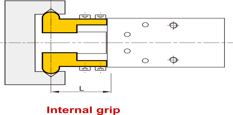 D6 mm 2-Jaw Parallel Double Acting Pneumatic Gripper Standard Jaws