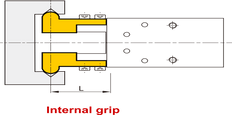 D6 mm 2-Jaw Parallel Double Acting Pneumatic Gripper Standard Jaws