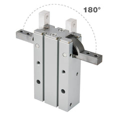 D25 mm 2-Jaw 180 deg Angular Double Acting Pneumatic Gripper Standard Jaws