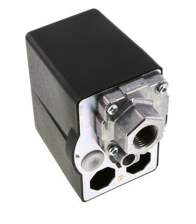 4 to 11bar Compressor Pressure Switch 1xG1/2'' 3xG1/4'' 400VAC | MDR-3-11