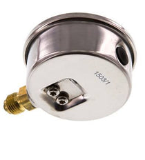 0..0.6 Bar (0..9 psi) Manomètre à glycérine inférieur Acier inoxydable/laiton 63 mm Classe 1.6