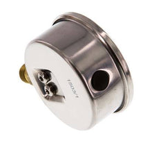 0..0.6 Bar (0..9 psi) Manomètre à glycérine inférieur Acier inoxydable/laiton 63 mm Classe 1.6