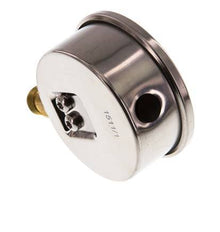 0..1 Bar (0..15 psi) Manomètre à glycérine inférieur Acier inoxydable/laiton 63 mm Classe 1.6