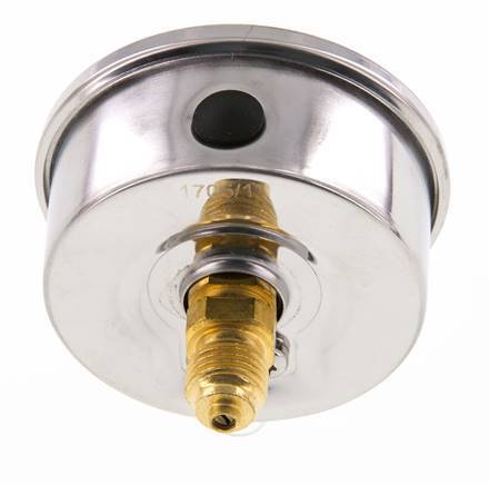 0..400 Bar (0..5802 psi) Glycerin Pressure Gauge Rear Stainless steel/Brass 63 mm Class 1.6