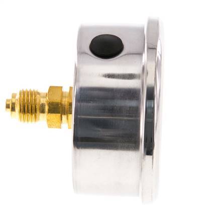 0..400 Bar (0..5802 psi) Glycerin Pressure Gauge Rear Stainless steel/Brass 63 mm Class 1.6