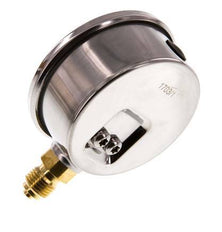 0..60 Bar (0..870 psi) Manomètre à glycérine inférieur Acier inoxydable/laiton 63 mm Classe 1.6