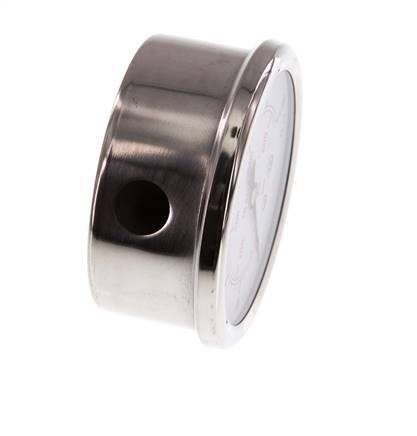 0..60 Bar (0..870 psi) Manomètre à glycérine inférieur Acier inoxydable/laiton 63 mm Classe 1.6