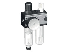 FRL 2 Parties G3/8'' 1200l/min 0.5-16.0bar/7-232psi Automatique Polycarbonate Multifix 1