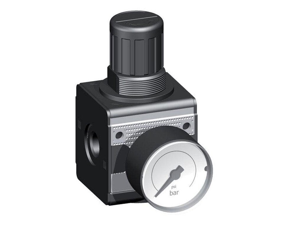 Pressure Regulator for Manifold Assembly G1/4''&3/8'' 2250 l/min 0.5-16.0bar/7-232psi Zinc Die-Cast 40 mm Pressure Gauge Multifix 1