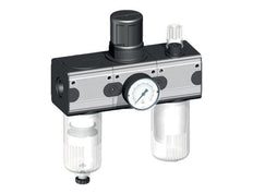 FRL 3 Parties G1/2'' 5800l/min 0.5-10.0bar/7-145psi Cage de Protection Semi-Automatique en Polycarbonate Multifix 2