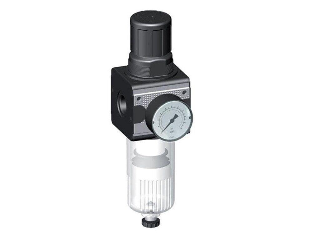 Filter-Regulator G1/2'' 6700 l/min 0.2-6.0bar/3-87psi Semi-Auto Cylinder Lock E-11 Polycarbonate Multifix 2