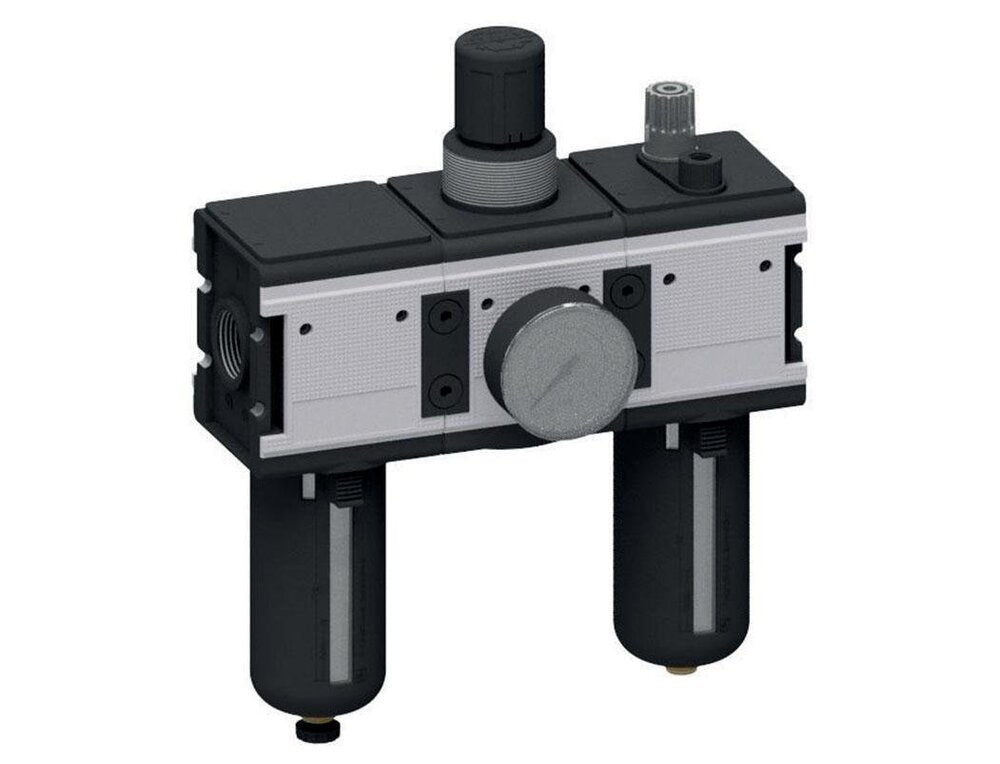 FRL 3-Part G3/4'' 12000 l/min 0.5-10.0bar/7-145psi Semi-Auto Metal Multifix 4
