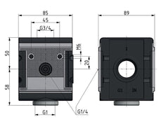 Distributeur G3/4x1 18000 l/min Multifix 4