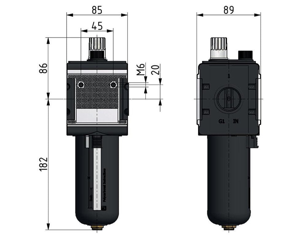 Lubrificateur G1'' Métal Multifix 4