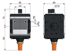 Soupape 3/2 G1 actionnée pneumatiquement 12500 l/min Multifix 4