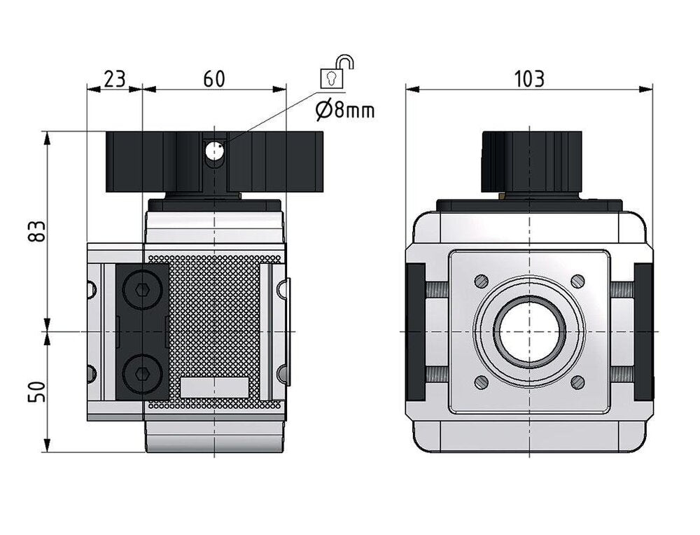 Vanne à bille 3/2 G1 25000 l/min Multifix 5
