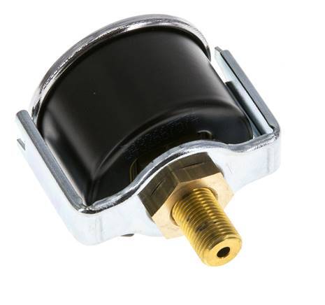 -1..0 Bar (-15..0 psi) Manomètre à encastrer Acier/laiton 40 mm Classe 2.5 (Support)