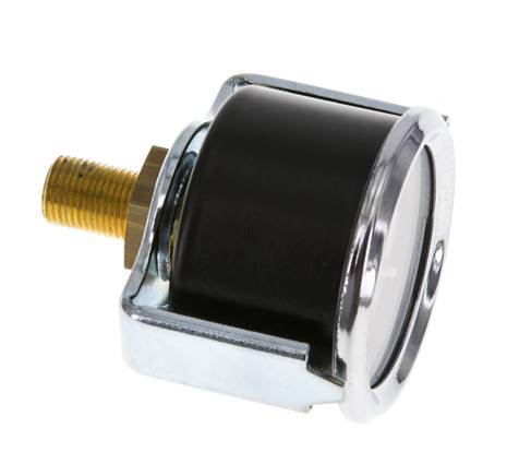 -1..0 Bar (-15..0 psi) Manomètre à encastrer Acier/laiton 40 mm Classe 2.5 (Support)