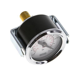 -1..0 Bar (-15..0 psi) Manomètre à encastrer Acier/laiton 40 mm Classe 2.5 (Support)