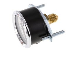 -1..0 Bar (-15..0 psi) Manomètre encastrable Acier/laiton 50 mm Classe 2.5 (Support)