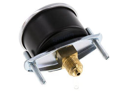 -1..0 Bar (-15..0 psi) Panel Mount Pressure Gauge Steel/Brass 50 mm Class 2.5 (Bracket)