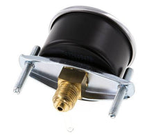 -1..0 Bar (-15..0 psi) Manomètre encastrable Acier/laiton 50 mm Classe 2.5 (Support)