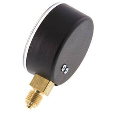-1..0 Bar (-15..0 psi) Manomètre sous plastique/laiton 63 mm Classe 2.5