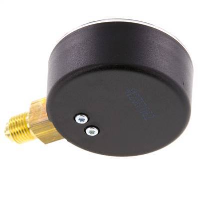 -1..15 Bar (-15..218 psi) Pressure Gauge Below Plastic/Brass 63 mm Class 2.5
