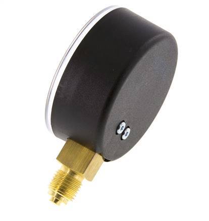 -1..3 Bar (-15..44 psi) Pressure Gauge Below Plastic/Brass 63 mm Class 2.5