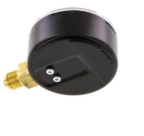 -1..9 Bar (-15..131 lb/po2) Manomètre sous acier/laiton 63 mm Classe 1.6