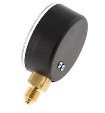 -1.2..0 Bar (-17..0 psi) Pressure Gauge Below Plastic/Brass 63 mm Class 2.5