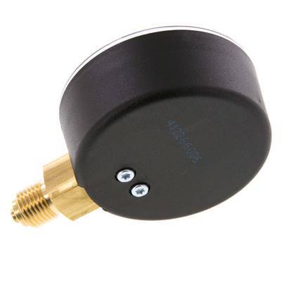-1.2..0 Bar (-17..0 psi) Pressure Gauge Below Plastic/Brass 63 mm Class 2.5