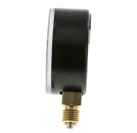 -1.2..0 Bar (-17..0 lb/po2) Manomètre sous acier/laiton 63 mm Classe 1.6