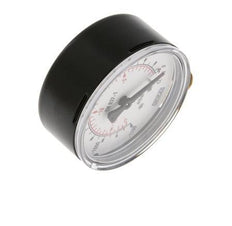 -1.2..0 Bar (-17..0 lb/po2) Manomètre sous acier/laiton 63 mm Classe 1.6