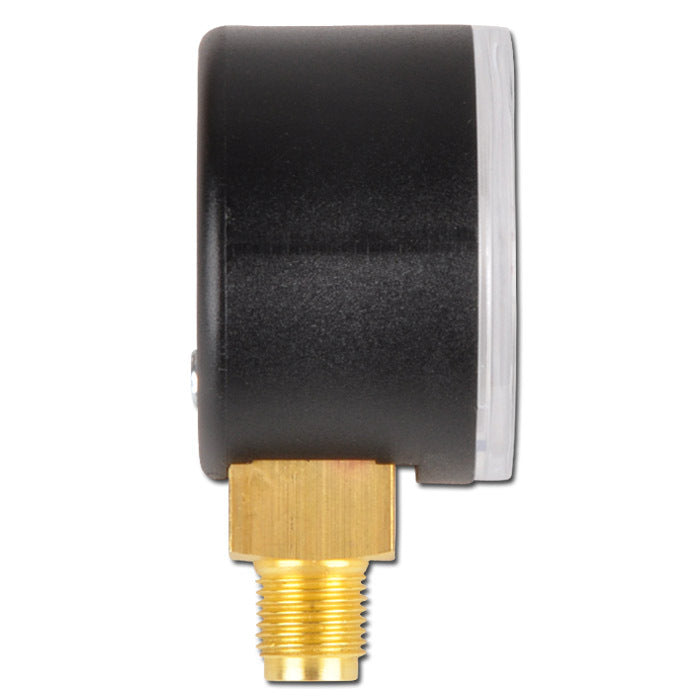 0..1.6 Bar (0..23 psi) Pressure Gauge Below Steel/Brass 63 mm Class 1.6