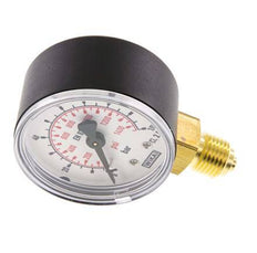 0..100 Bar (0..1450 psi) Manomètre sous plastique/laiton 50 mm Classe 2.5