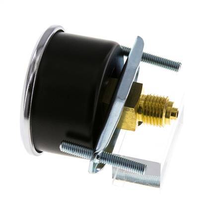 0..100 Bar (0..1450 psi) Panel Mount Pressure Gauge Steel/Brass 50 mm Class 2.5 (Bracket)