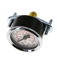 0..100 Bar (0..1450 psi) Manomètre encastrable Acier/laiton 50 mm Classe 2.5 (Support)