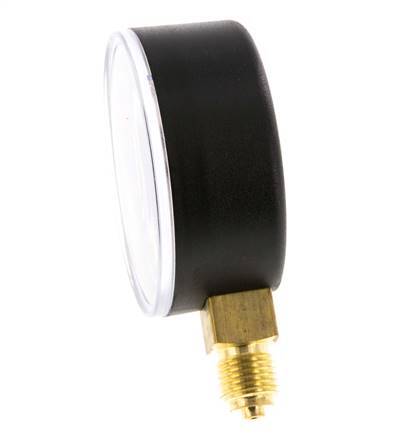 0..100 Bar (0..1450 psi) Pressure Gauge Below Plastic/Brass 63 mm Class 2.5