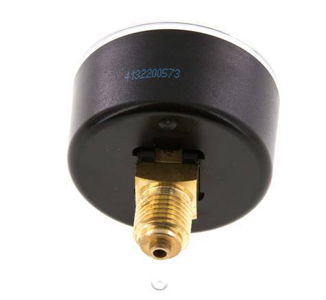 0..10 Bar (0..145 psi) Pressure Gauge Rear Plastic/Brass 50 mm Class 2.5