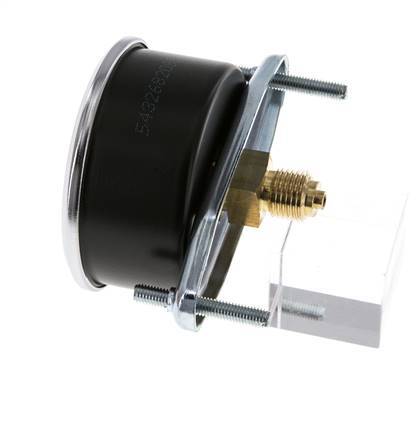0..10 Bar (0..145 psi) Panel Mount Pressure Gauge Steel/Brass 63 mm Class 2.5 (Bracket)
