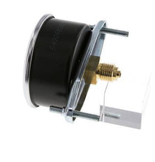 0..10 Bar (0..145 psi) Panel Mount Pressure Gauge Steel/Brass 63 mm Class 2.5 (Bracket)