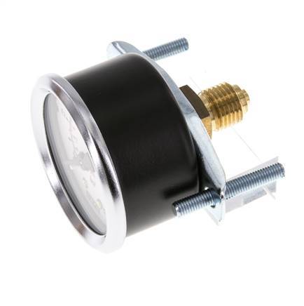 0..1 Bar (0..15 psi) Manomètre à encastrer Acier/laiton 50 mm Classe 2.5 (Support)