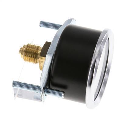 0..1 Bar (0..15 psi) Manomètre à encastrer Acier/laiton 50 mm Classe 2.5 (Support)