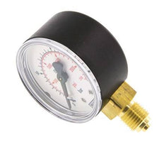 0..160 Bar (0..2321 psi) Manomètre sous plastique/laiton 50 mm Classe 2.5