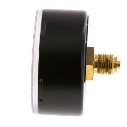 0..1 Bar (0..15 psi) Pressure Gauge Rear Steel/Brass 63 mm Class 1.6