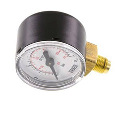0..16 Bar (0..232 psi) Pressure Gauge Below Steel/Brass 40 mm Class 1.6